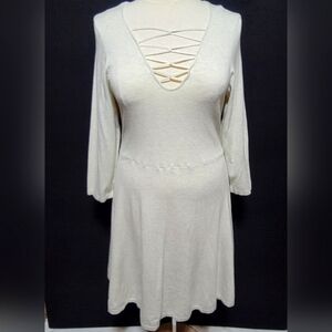 TORRID Oatmeal Knit Skater Dress Size 3 (22-24) #561‎